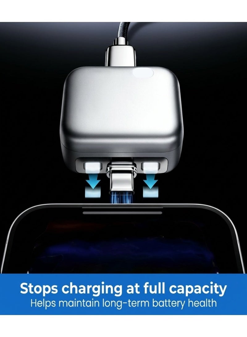 ألتيوس محول Stop Charge USB-C للفصل الميكانيكي التلقائي – يمنع الشحن الزائد، وارتفاع الحرارة، ومخاطر الحريق – حماية أمان شاملة لشحن الهواتف الذكية والأجهزة اللوحية وأجهزة الكمبيوتر المحمول - Image 4