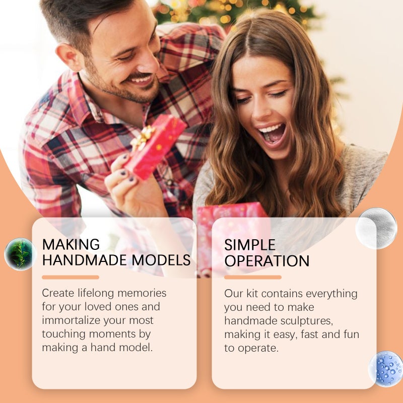 Dowmoo 3D Plaster Model Kit Hand Mold Powder Three-Dimensional Hand Mold Making Model Powder Plaster Hand Mold - Image 3