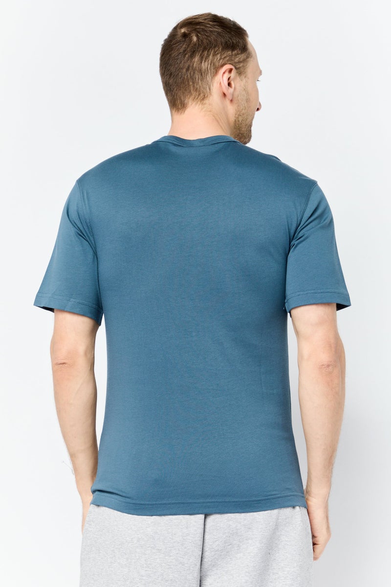 Reebok Men Sportswear Fit Short Sleeve Outdoor T-Shirt, Slate Blue - Image 2