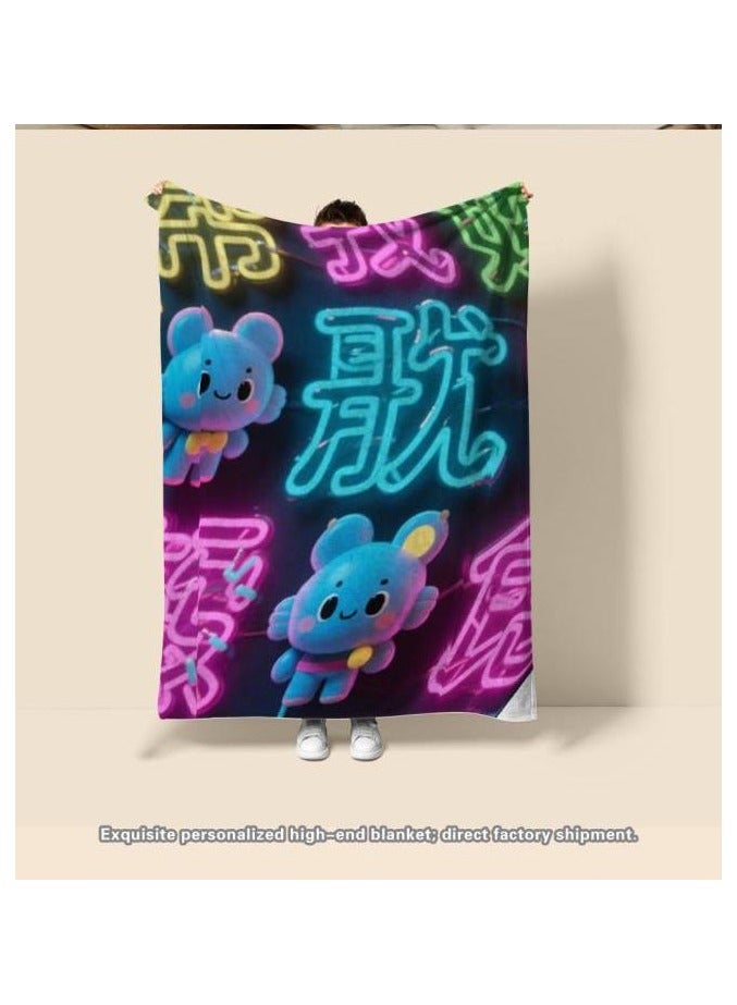 general Flannel thin blanket (warm and comfortable, suitable for sleep, gaming, dust removal and sandproof) 150cm*200cm - 296 - Image 3