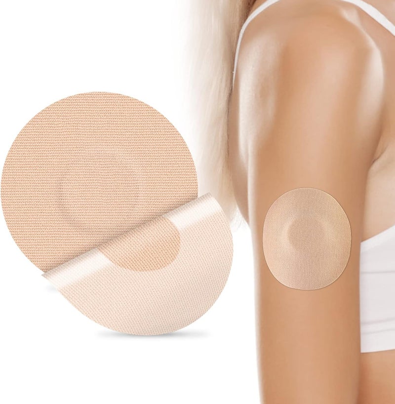 هونيو أغطية مستشعر Freestyle Libre 25 قطعة، لاصقات مقاومة للماء لمستشعر Liber، لاصقات CGM مرنة بلون الجلد بدون غراء في المنتصف - Enlite - Guardian - لاصقات مستشعر Freestyle Libre لمدة 14 يومًا - Image 1