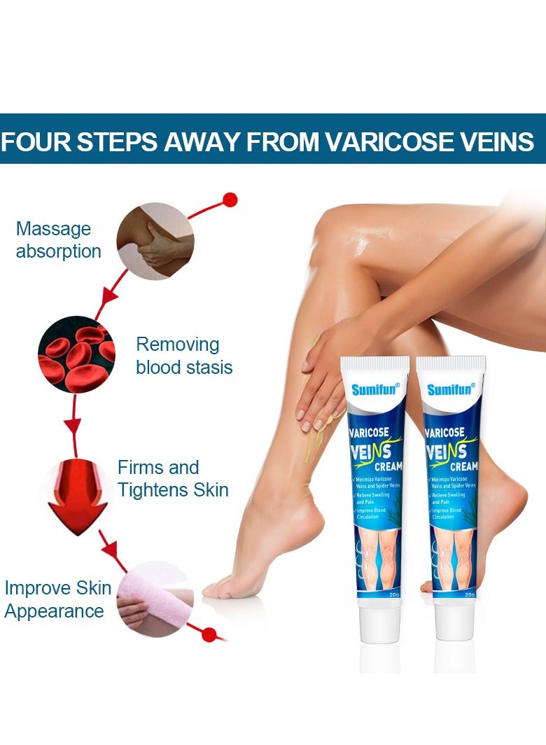 Sumifun Varicose Veins Cream easy to use 100% natural lngredients 20g - Image 4