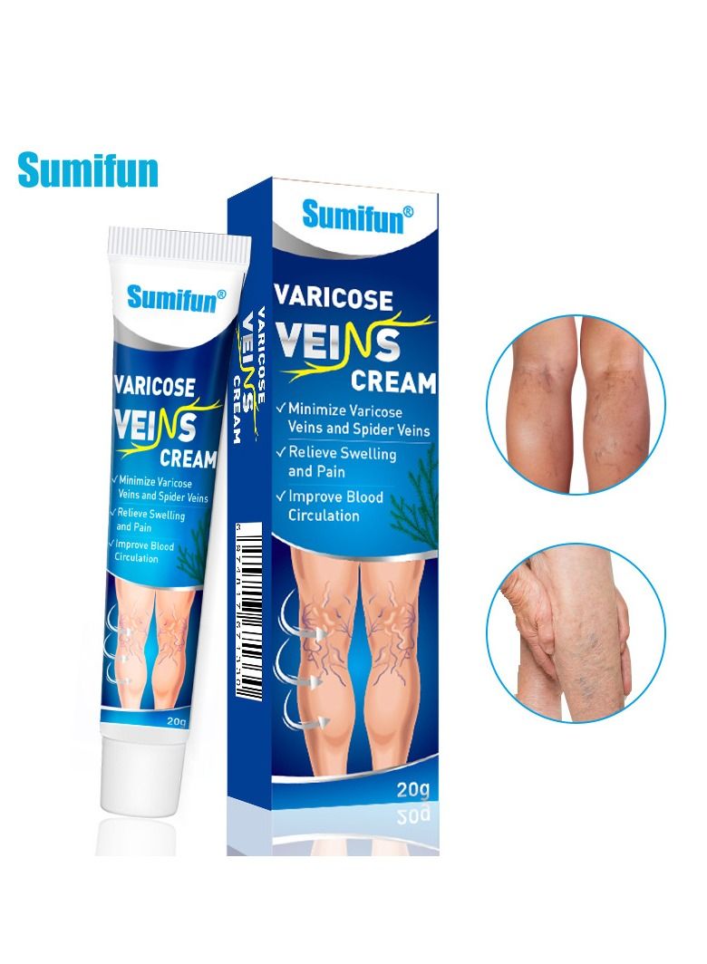 Sumifun Varicose Veins Cream easy to use 100% natural lngredients 20g - Image 1