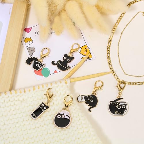 DoreenBeads Stitch Markers for Crocheting and Knitting, Alloy Enamel Crochet Marker Crochet Gifts for Knitting Weaving Sewing Accessories Quilting Jewelry Making - Image 5
