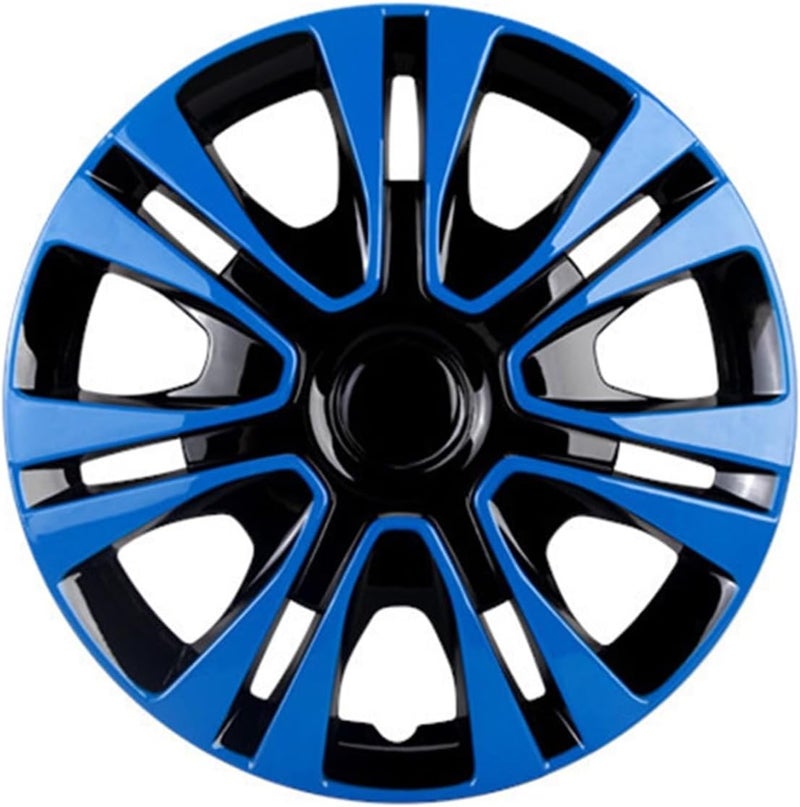 DEMULAX 14 Inch Blue Hubcap Set
