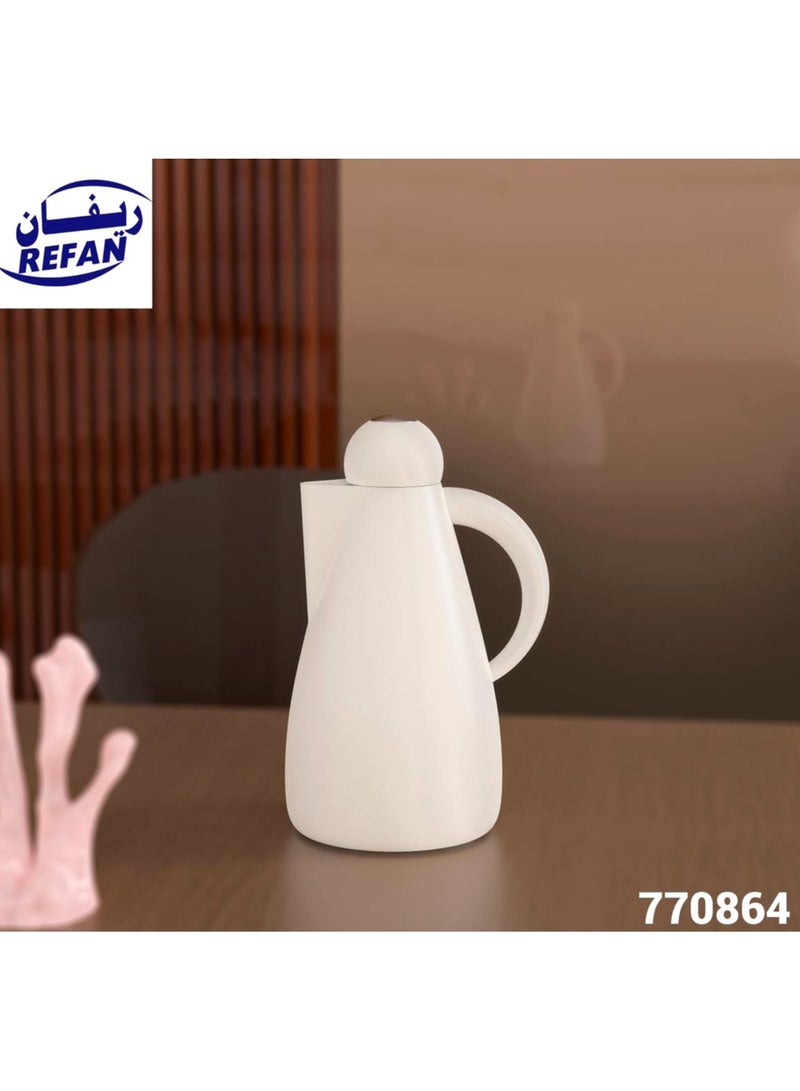 REFAN A thermos for Tea and Coffee from Refan, with an Elegant and Modern Design, 1 liter
