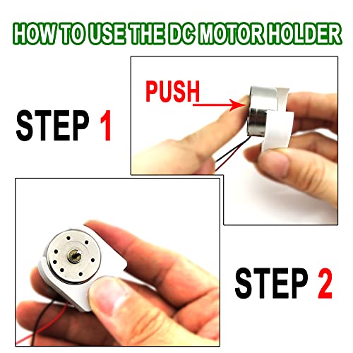 EUDAX 6 Set Mini Generator Motors 3V-12V DC Motor Electric Motor with Propellers Fan Leaf for DIY Electronic Toys Wind Turbine Hand Cranked Power Model School Project Educational Physics Experiment - Image 5