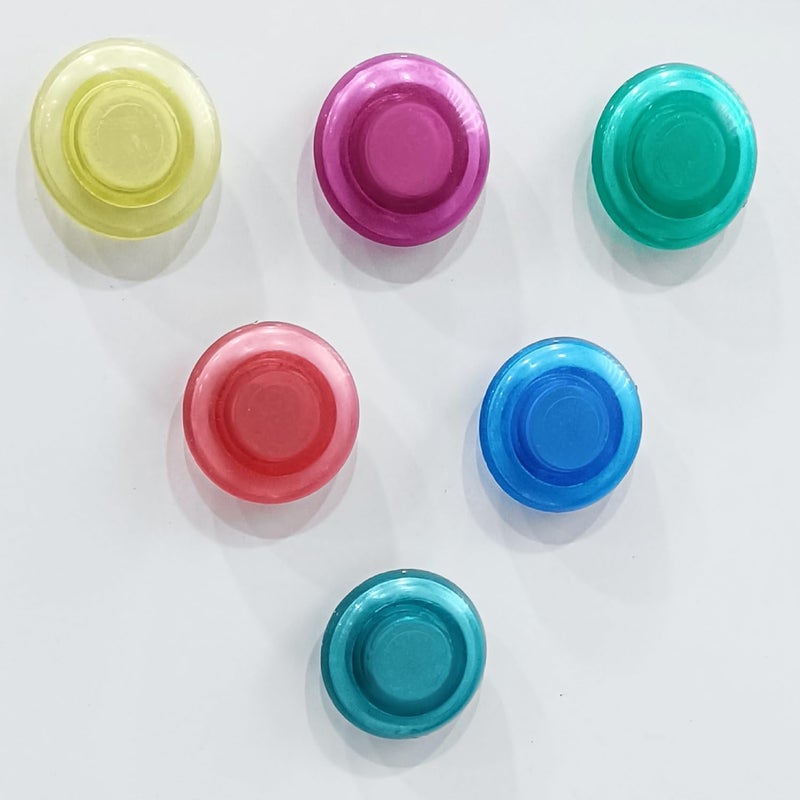 ALKOSIGN High Power Button Magnet with Plastic Cover, Colorful Set of 18 (Size, 30 mm). for Magnetic White Board, Glass Board or Any Iron Surface Useful at Home, Office, Schools, College (Pack of 3). - Image 4