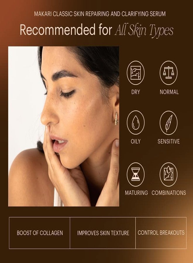 Makari Classic Skin Repairing and Clarifying Serum (1.35 fl oz) | Dark Spot Treatment Serum | Reuvenates Tone and Texture | Softens, Smoothens, and Brightens Skin | Recommended for All Skin Types - Image 5