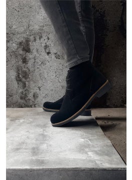 Liger Classic Lace-Up Ankle Boots for Men Black - Black  - Image 3
