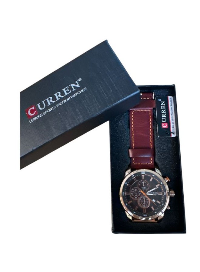 CURREN " A luxurious men's suede watch with an elegant design suitable for all occasions" - Image 3