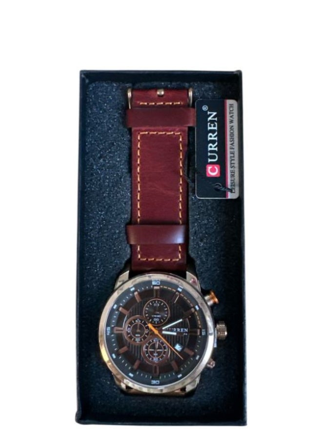 CURREN " A luxurious men's suede watch with an elegant design suitable for all occasions" - Image 4