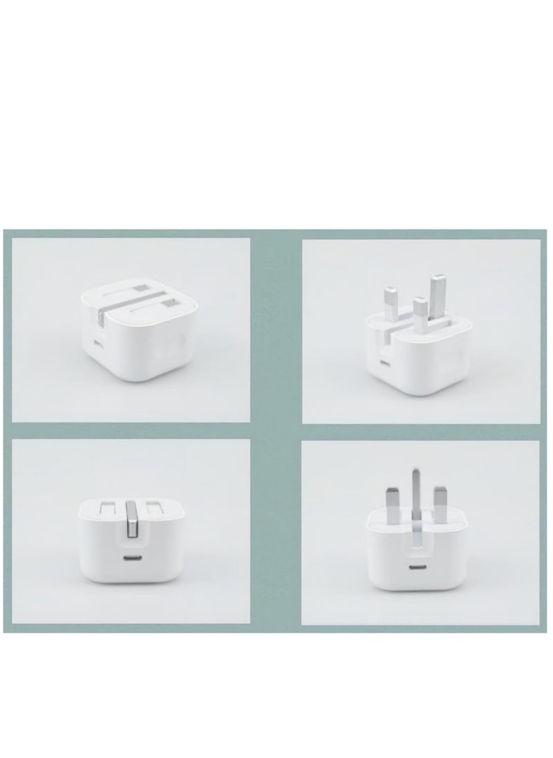 Generic - 20W USB-C Power Adapter For iPhone 15 Pro max/15 Pro/15 plus/15/14 Pro Max/13 Pro Max/14/13/iPad  white - Image 1