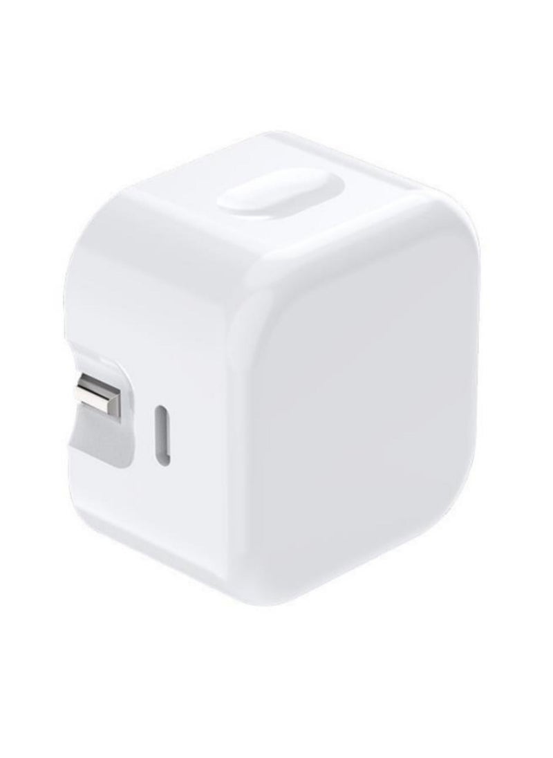 Generic - 20W USB-C Power Adapter For iPhone 15 Pro max/15 Pro/15 plus/15/14 Pro Max/13 Pro Max/14/13/iPad  white - Image 1