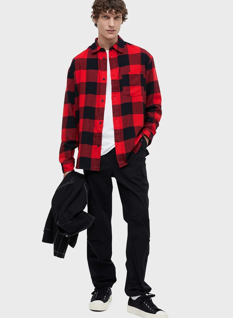 H&M Checked Relaxed Fit Shirt