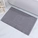 Namzi Bath Mats Not a Bathroom Rug Cotton Banded Machine Washable Shower Bathroom Floor Towel Terry Towelling Tub Shower Bathroom Mat Feet Grey - Image 2