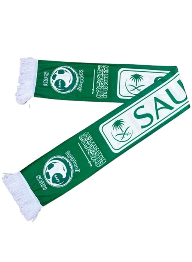 إيليلي وشاح مشجعي المنتخب السعودي - وشاح لتشجيع المنتخب الوطني في مباريات كرة القدم، والفعاليات الرياضية، والاحتفالات الرياضية  وشاح ووشاح لكأس العالم FIFA 2026  وشاح المنتخب السعودي لكرة القدم لكأس العالم 2026، وشاح مشجعي المنتخب السعودي لكأس العالم | وشاح تشجيعي ليوم المباراة للاحتفالات الكروية - Image 5