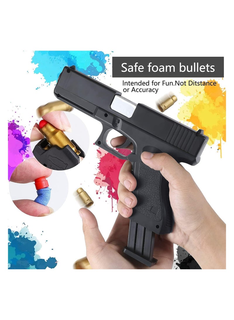 Dress-Up Accessories Glock Foam Blaster Toy Gun – Includes Magazine, Bullets, and Silencer | Safe Soft Foam Play, Perfect Children's Gift for Imaginative Role Play & Outdoor Fu - Image 5