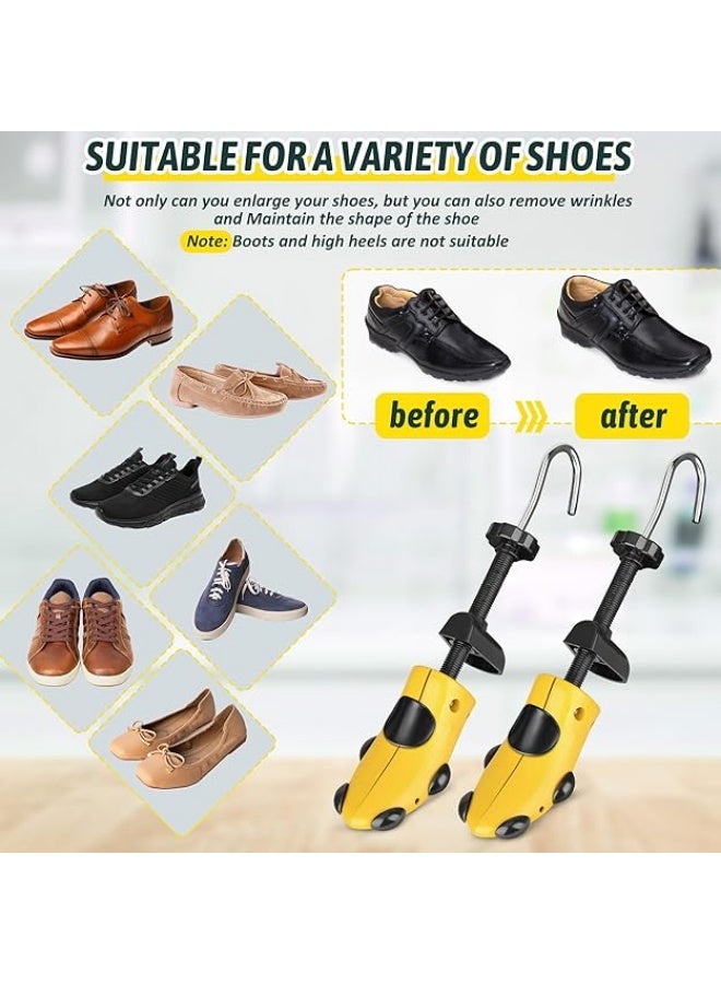 يلا جوي موسع الأحذية، قابل للتعديل لطول وعرض الحذاء والحفاظ عليه، يدعم الشكل ويمتد الطول للرجال والنساء والأحذية الرياضية والمدربين والأحذية المسطحة (زوج واحد، كبير) - Image 3