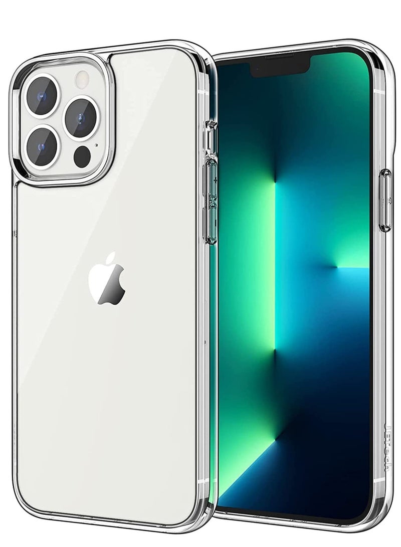 جي تيك حافظة لهاتف آيفون 13 برو مقاس 6.1 بوصة غير صفراء مقاومة للصدمات غطاء خلفي شفاف مضاد للخدش - Image 1