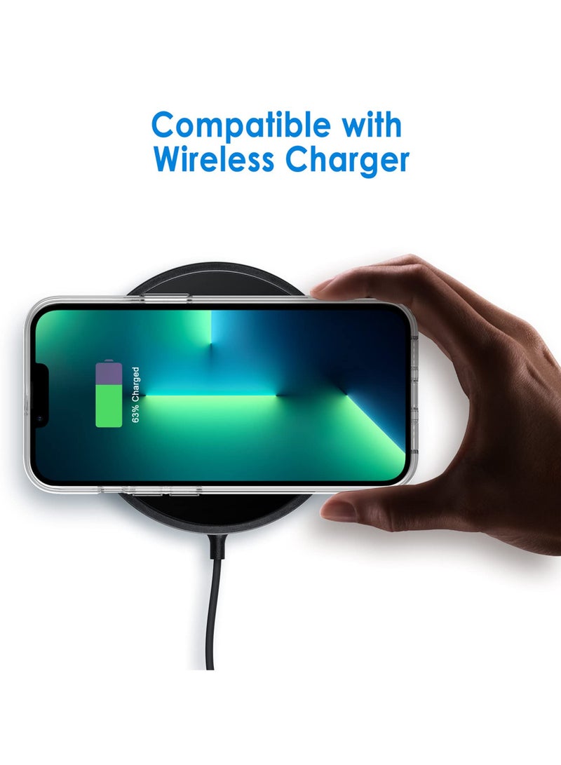 جي تيك حافظة لهاتف آيفون 13 برو مقاس 6.1 بوصة غير صفراء مقاومة للصدمات غطاء خلفي شفاف مضاد للخدش - Image 4