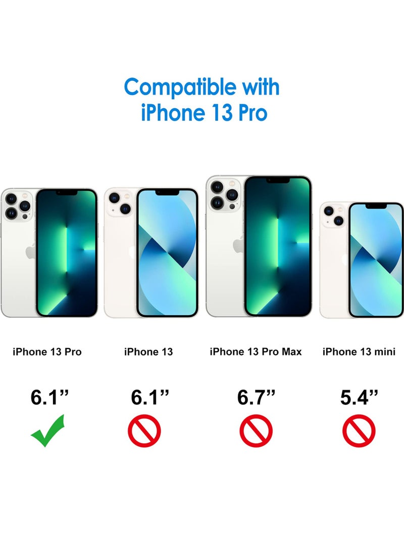 جي تيك حافظة لهاتف آيفون 13 برو مقاس 6.1 بوصة غير صفراء مقاومة للصدمات غطاء خلفي شفاف مضاد للخدش - Image 2