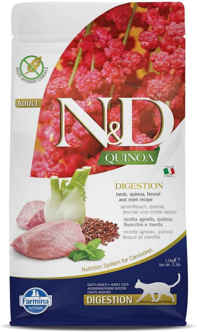 Farmina QUINOA CAT DIGESTION LAMB 1.5 KG - Image 1