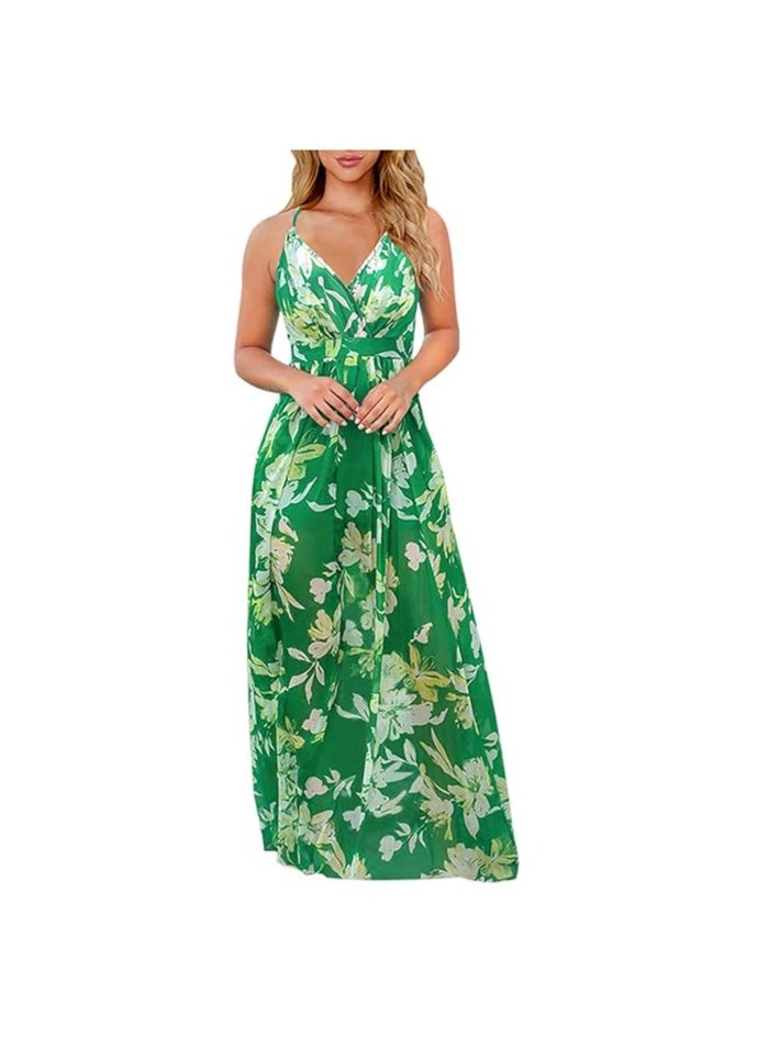 Ginger - Strappy Printed Dress - Image 1