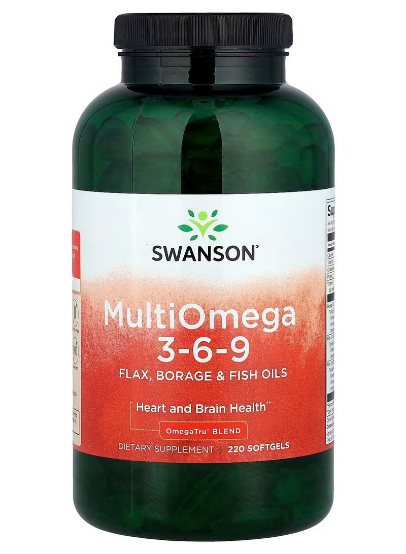 Swanson, Multi Omega 3-6-9, 220 Softgels