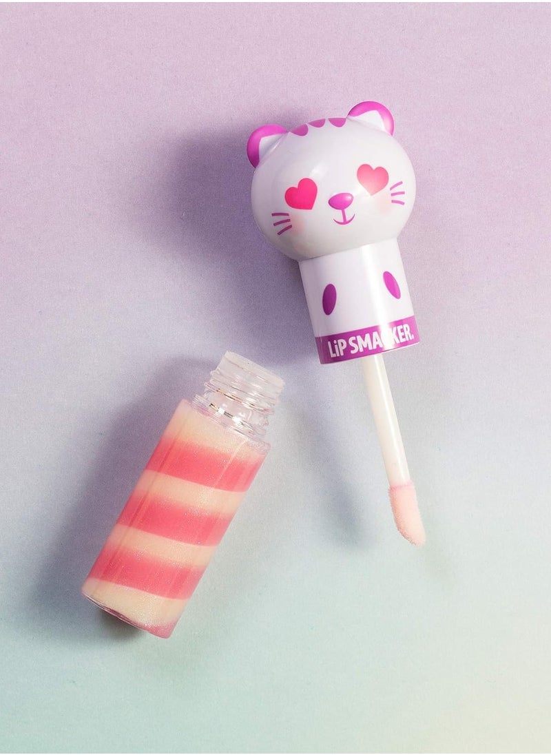 Lip Smacker Lip Smacker Lippy Pals Kitty Kitten, Flavored Moisturizing & Smoothing Soft Shine Lip Balm, Hydrating & Protecting Fun Tasty Glossy Finish, Cruelty-Free & Vegan - Sweet Kiwi Kitten  - Image 3