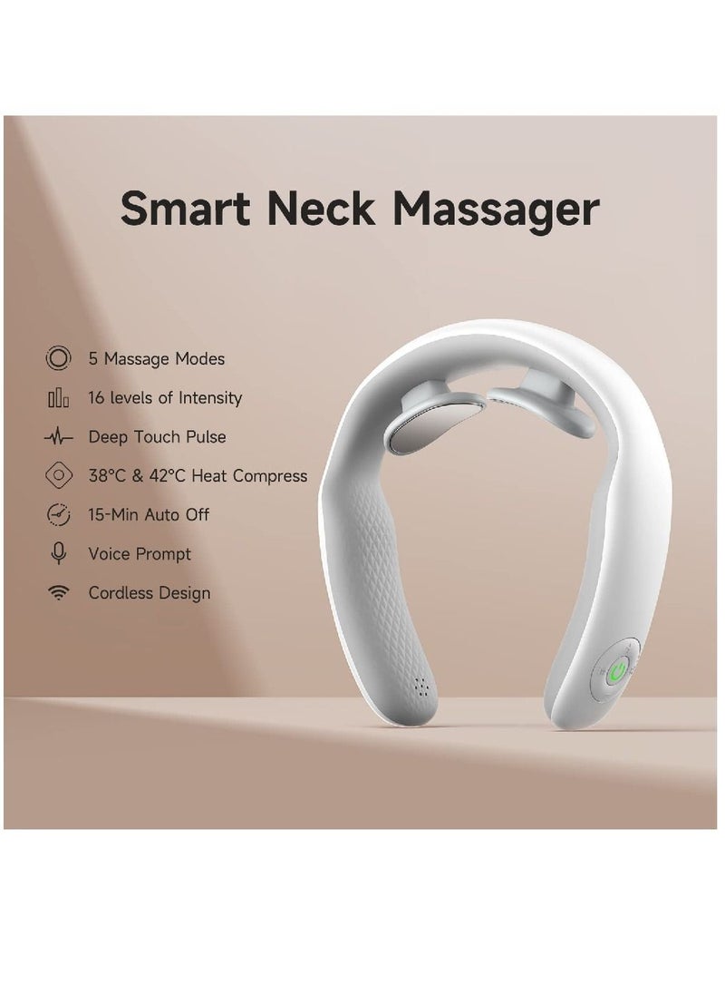 Arabest Intelligent Neck Massager Remote Controller Portable Cordless Neck Massage Relax For Men Women  - Image 2