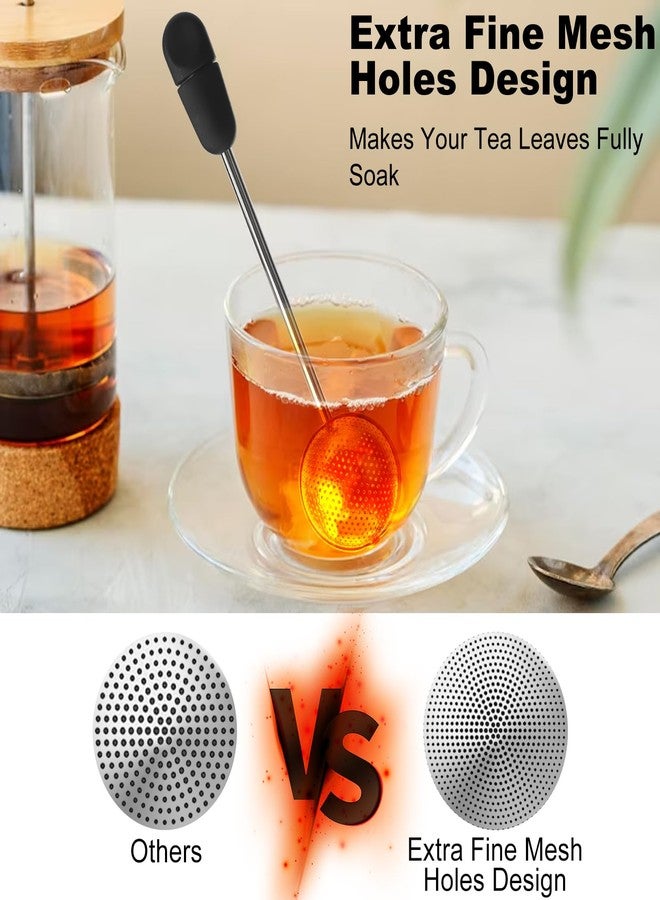 Numola Long Handle Twisting Tea Ball, 2Pcs Tea Ball Infuser for Loose Tea, Reusable Loose Leaf Tea Steeper Stainless Steel for Cup and Teapot - Image 3
