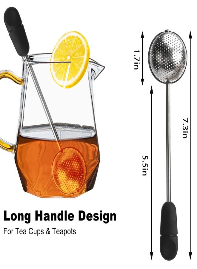 Numola Long Handle Twisting Tea Ball, 2Pcs Tea Ball Infuser for Loose Tea, Reusable Loose Leaf Tea Steeper Stainless Steel for Cup and Teapot - Image 2