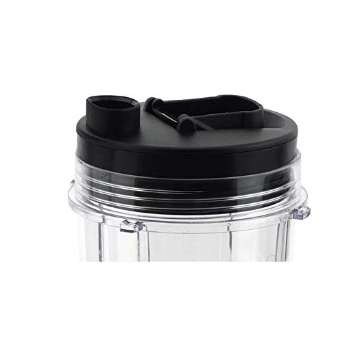 Anbige 2 Packs Replacement Parts Cup with lid, Compatible with Nutri Ninja Blenders BL480 BL482 BL642 NN102 BL682 BL450 BL2013 (2 12oz cup with lid) - Image 4