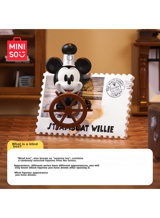 Miniso Disney 100th Anniversary Retro Stamp Blind Box Figurine, Desktop Decoration Toy, Birthday Gift For Men And Women, Single Box - Image 2
