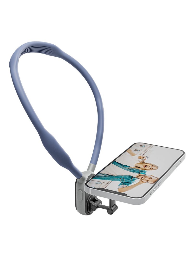 TELESIN - Magnetic Neck Mount for Phones, Cell Phone Holder Stand Hanging on Neck POV/Vlog Selfie Hand Free Necklace Phone Strap Video Recording for iPhone 15 14 13 12 Series Android Phones (Purple) - Image 1
