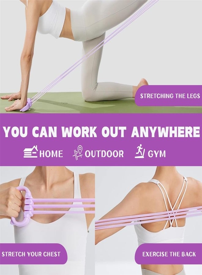 Price Xes Resistance Bands with Handles, Adjustable Figure 8 Exercise Bands Set 15-90LBS, 6 Tube Heavy Duty Workout Bands for Women, Home Gym, Physical Therapy, Strength Training & Full Body Fitness (Pink) - Image 4