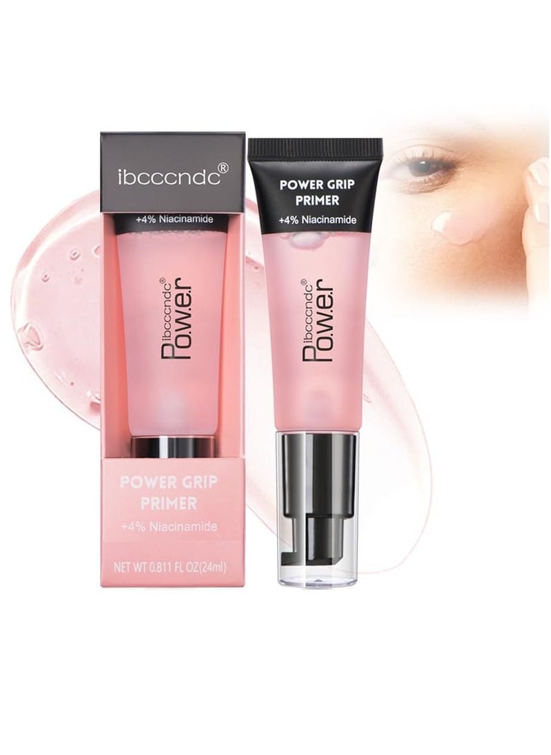 ibcccndc Face Primer Makeup Pore Power Grip Primer Gel based Gripping Jelly Primer for Moisturizing and Locking Foundation Long Lasting Perfect Makeup Base 24ml  - Image 2