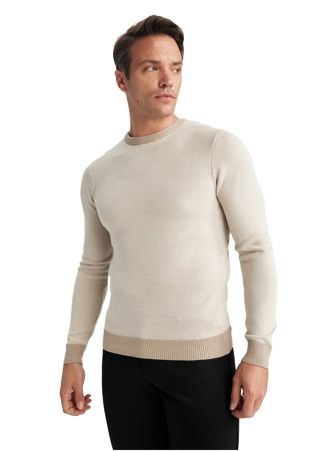 DeFacto Man Tricot Standart Fit Crew Neck Pullover  - Image 1