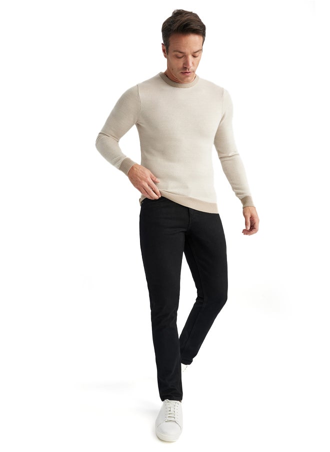DeFacto Man Tricot Standart Fit Crew Neck Pullover  - Image 2