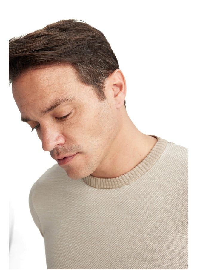 DeFacto Man Tricot Standart Fit Crew Neck Pullover  - Image 4