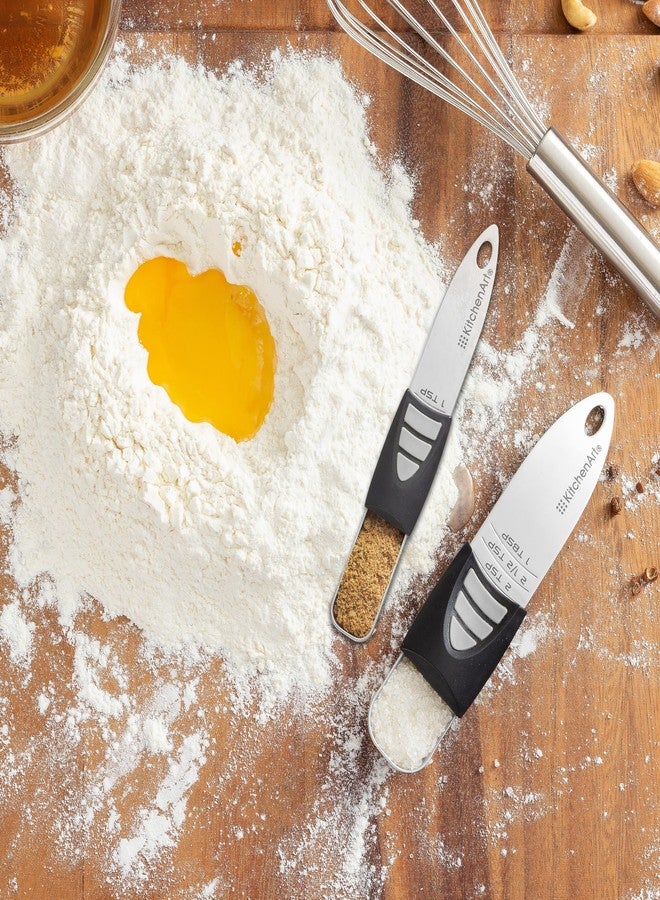 KitchenArt Pro Adjustable Measuring Set, Includes Adjustable Tablespoon, Teaspoon, and 1 Cup Measuring Cup - Image 2