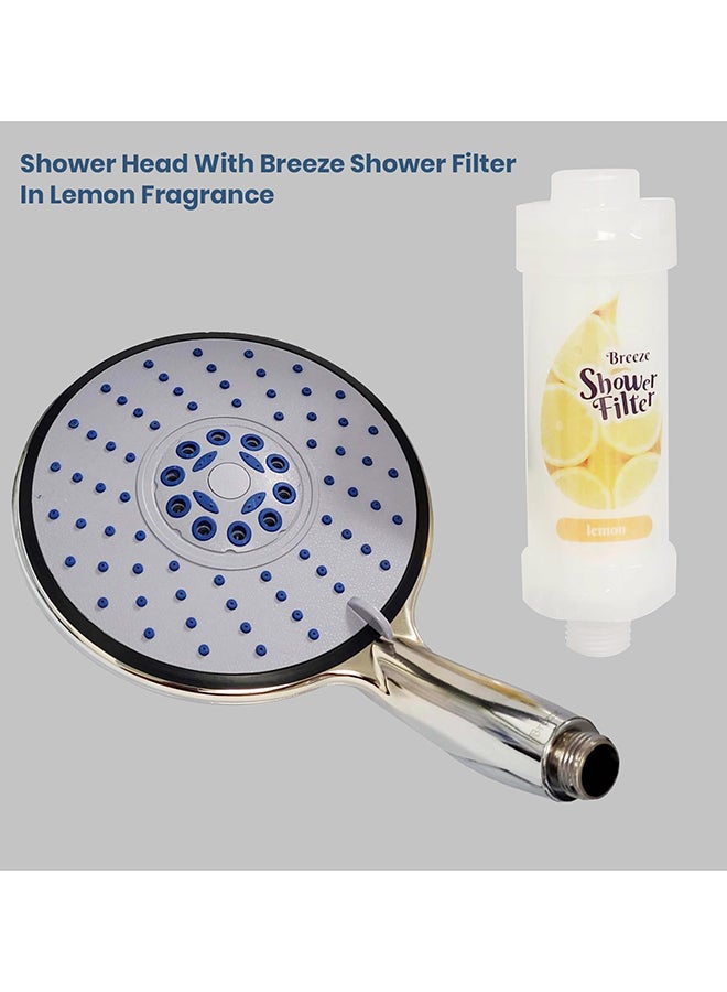 Home Pro Home Pro Breeze Shower head with Filter with Vitamin C, Helps Dry Skin And Hair Loss, with Lemon Scent | Fragrance  - Image 5