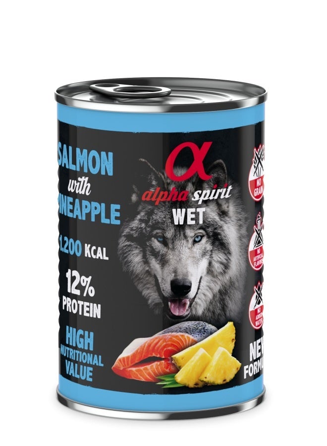 Canned Dog Food Salmon With Pineapple  - 400G