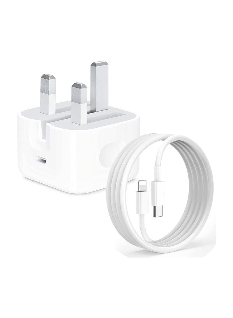 Appeal Fast iPhone Charger 20W USB C Wall Charger with USB C to Lightning Cable Fast and Safe Charging Experience Compatible with iPhone 14/14 Pro/14 Pro Max/13/12/SE2020/11/XR/XS Max/X/iPad - Image 1