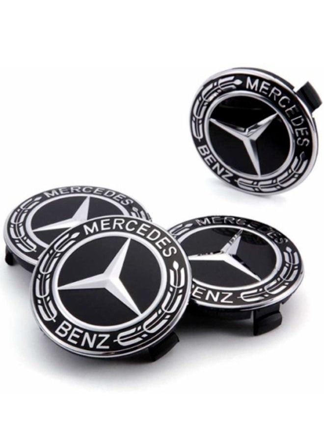 Generic 4psc Car Wheel Center Caps for Mercedes Benz 75mm/2.95 inch  - Image 1