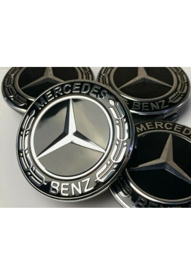Generic 4psc Car Wheel Center Caps for Mercedes Benz 75mm/2.95 inch  - Image 4