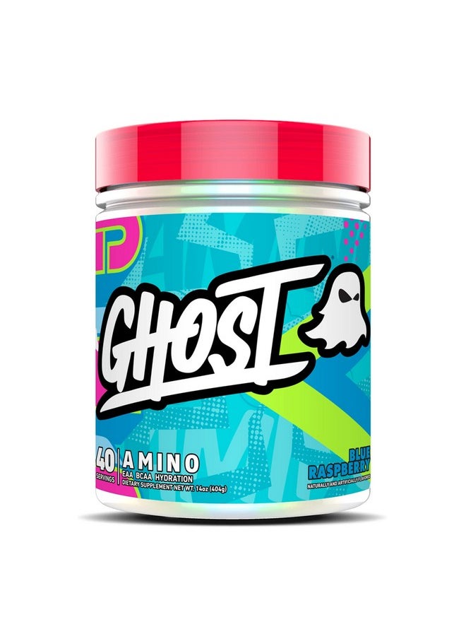 Ghost Amino: Essential Amino Acid Supplement Blue Raspberry 20 Servings Intraworkout Powder For Hydration & Recovery 4.5G Bcaa & 5.5G Eaa Soy & Glutenfree Vegan  - Image 2