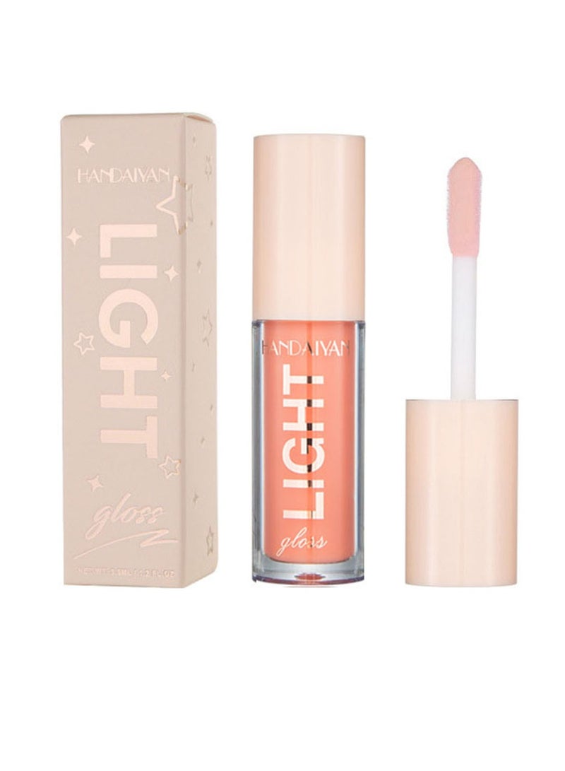 هاندايان ملمع شفاه جيلي مرطب، يدوم طويلاً، عالي اللمعان، بقع خفيفة، لامع للغاية، بلسم زيت ملون، معالجة الشفاه، توهج زجاجي، لمعان، مكياج، لون مشرق، رافع، العناية بالشفاه للنساء والفتيات - Image 2