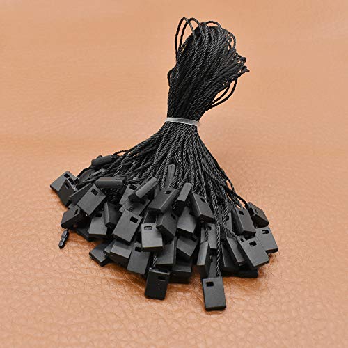 brandless 7 Inch Hang String Tag Fasteners Nylon Snap Lock Pin Loop Fastener Hook Ties 1000Pcs (Black) - Image 3